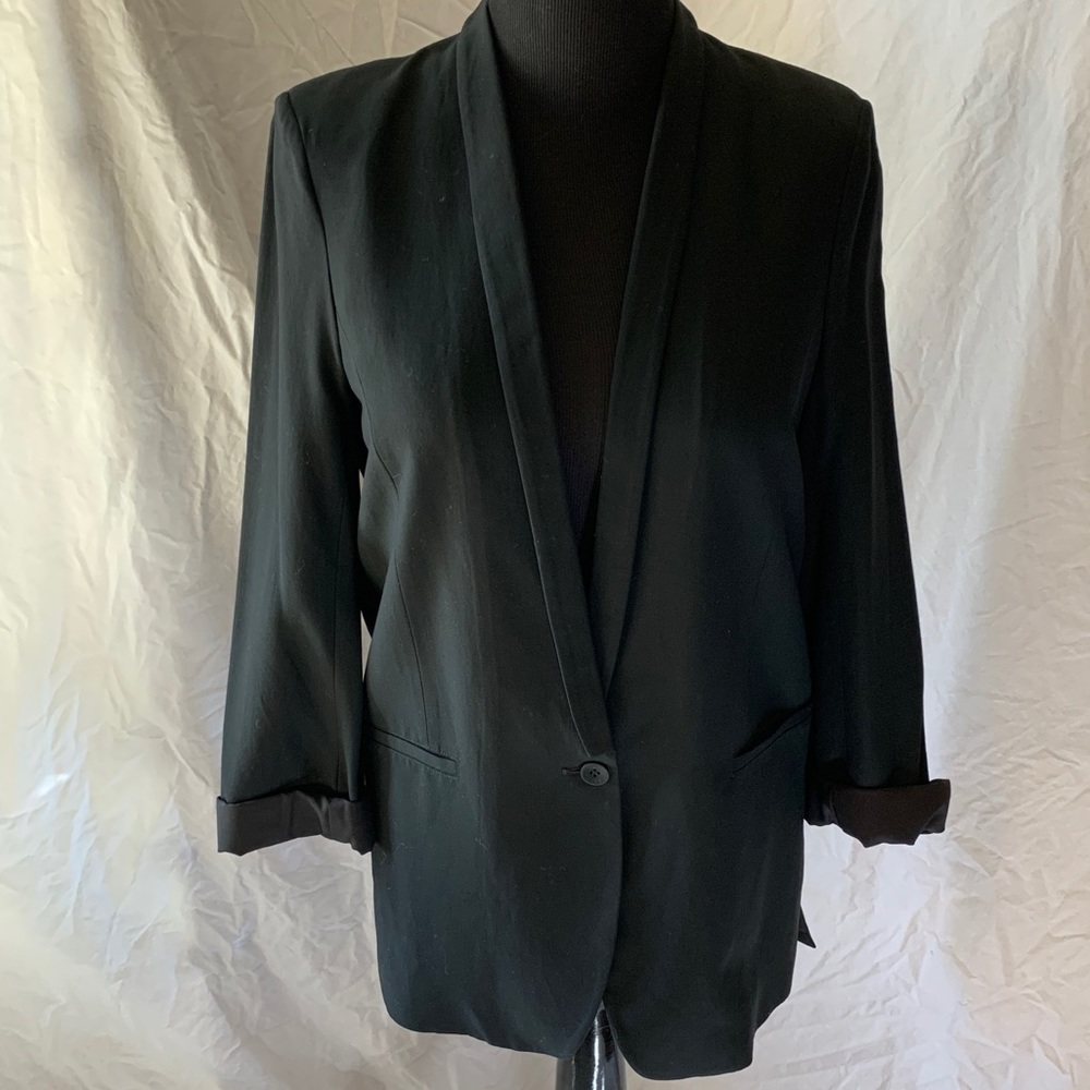 HELMUT LANG Shawl Lapel Boyfriend Blazer Jacket